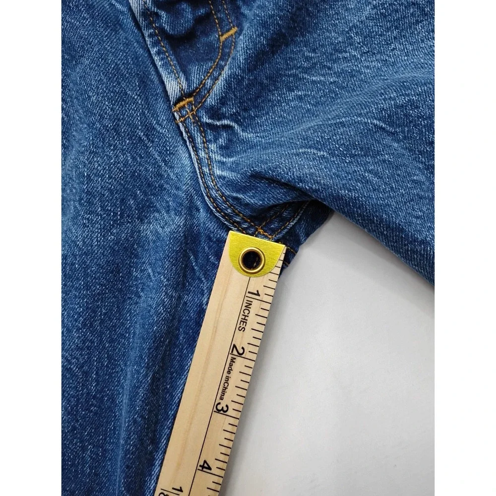 Marc Nelson‎ Slim Straight Button Fly Selvedge Denim Jeans Dark Wash 37 (32x28)